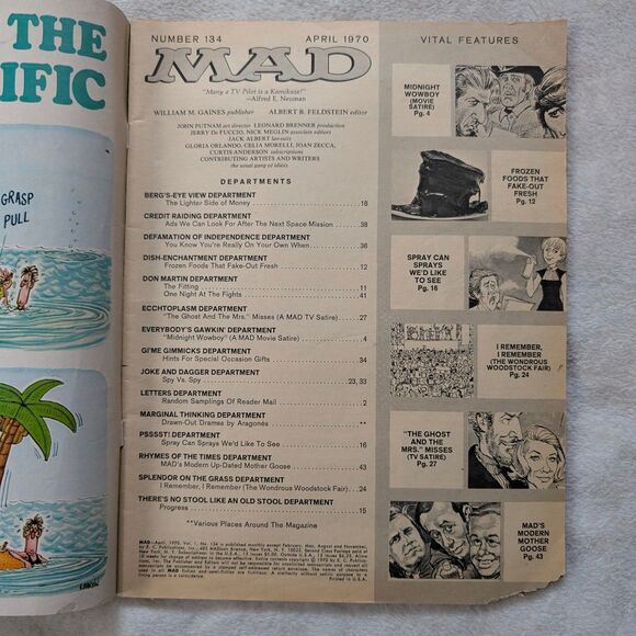 Vintage MAD Comic Magazine Lot of 3 No. 134/164/357 70s 90s - Picture 3 of 11
